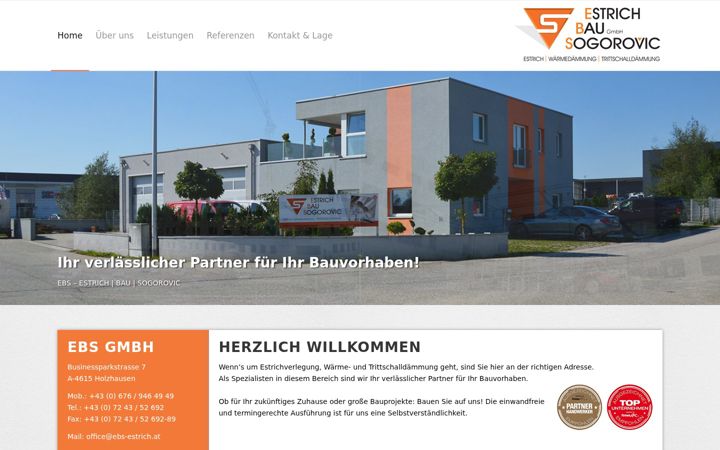 Screenshot of ebs-estrich.at