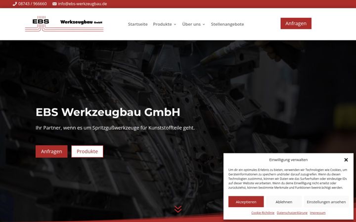 Snimka zaslona za ebs-werkzeugbau.de