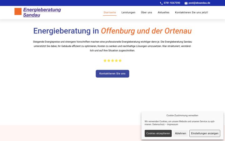 Screenshot of ebsandau.de