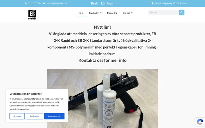 Screenshot von ebsolution.se