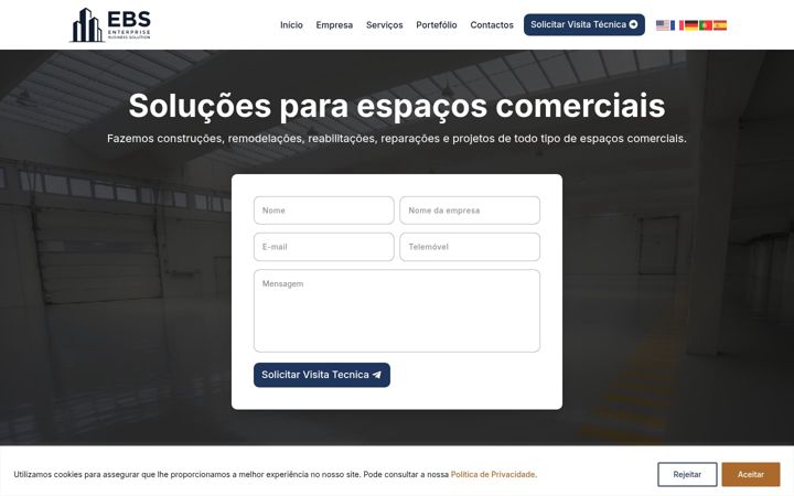 Screenshot of ebsolutions.pt