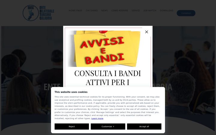 Screenshot of ebtcalabria.it