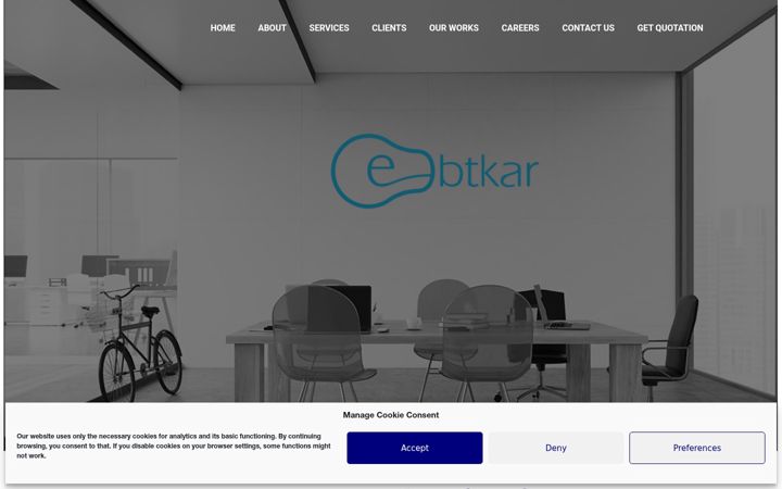 Ekraanipilt saidist ebtkar.co