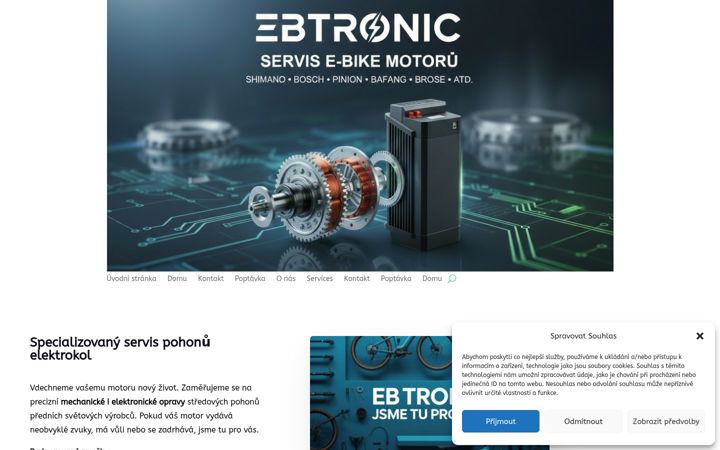 Screenshot of ebtronic.cz