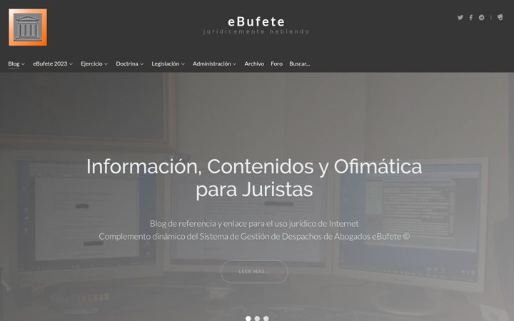 Skjermbilde av ebufete.es