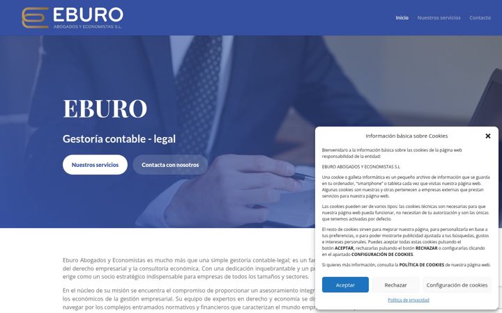 Skjermbilde av eburo.es