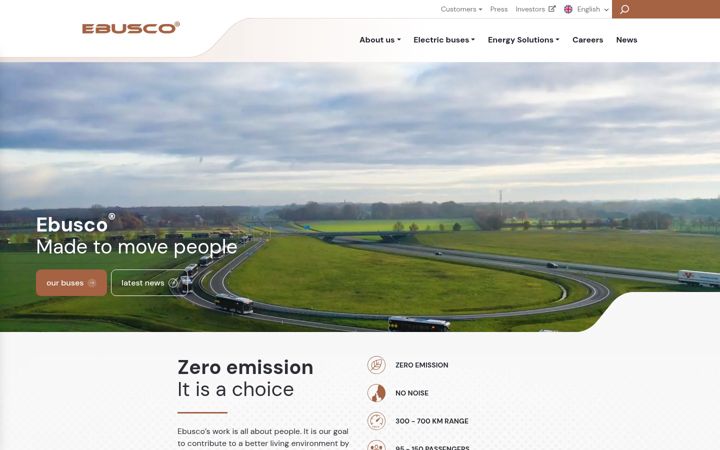 Screenshot of ebusco.com