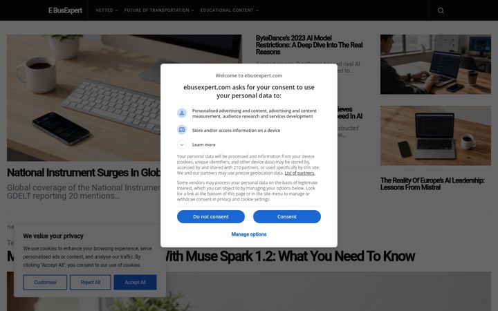 Screenshot of ebusexpert.com