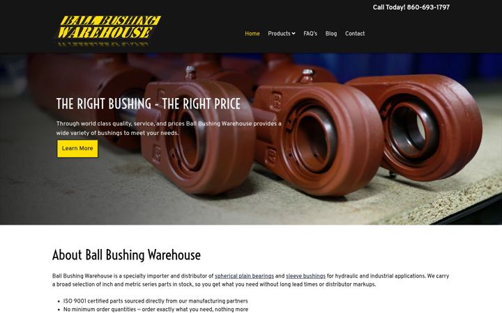 Screenshot of ebushing.com
