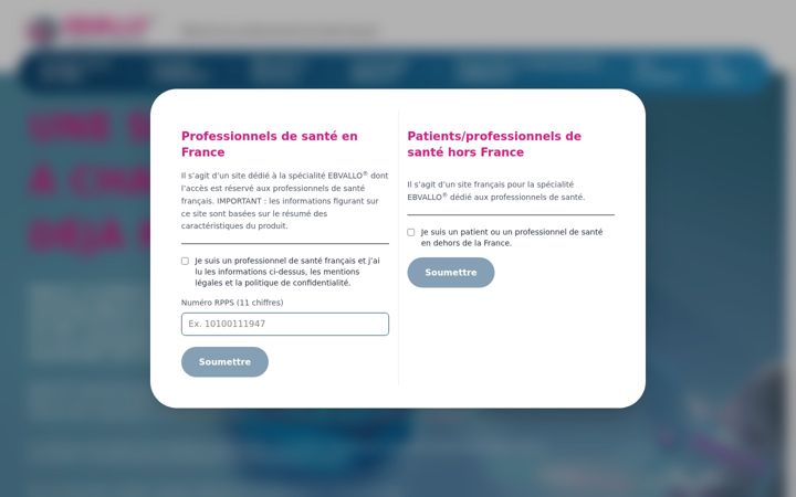 Screenshot van ebvallo.fr