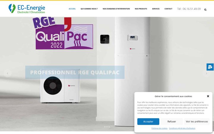 Screenshot of ec-energie.fr
