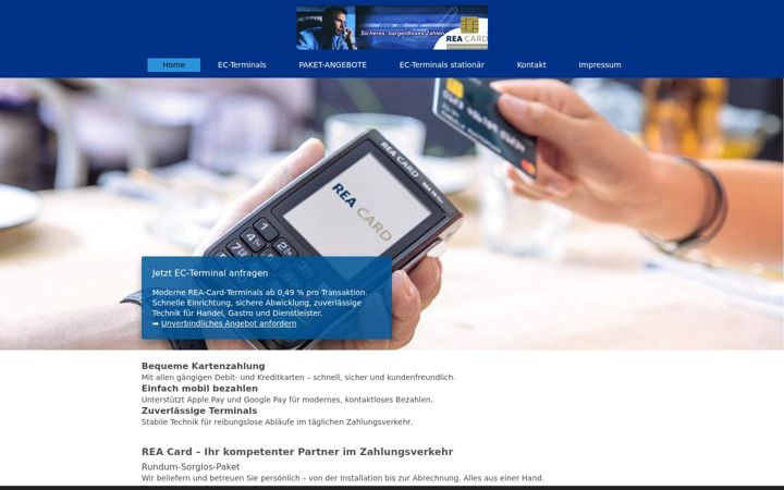 Snimka zaslona za ec-kartensysteme.de