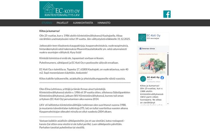 Skærmbillede af ec-koti.fi