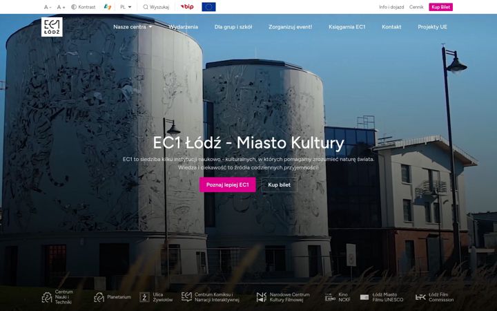 Capture d'écran de ec1lodz.pl