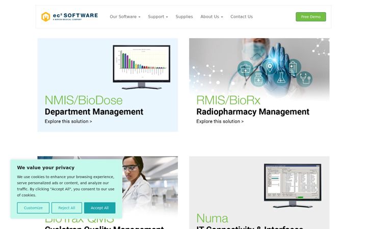 Screenshot of ec2software.com