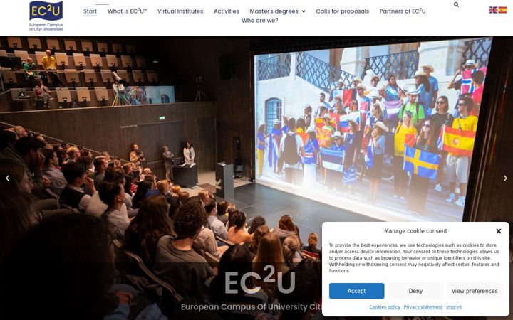 Screenshot ta' ec2u-usal.eu