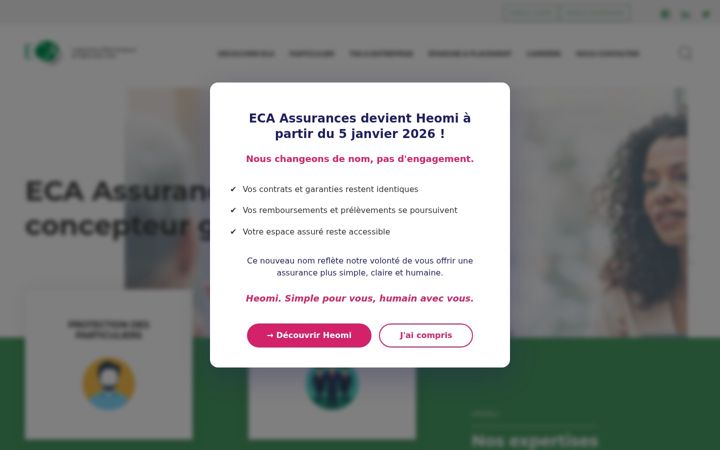 Screenshot of eca-assurances.com
