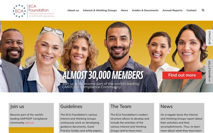 Screenshot of eca-foundation.org