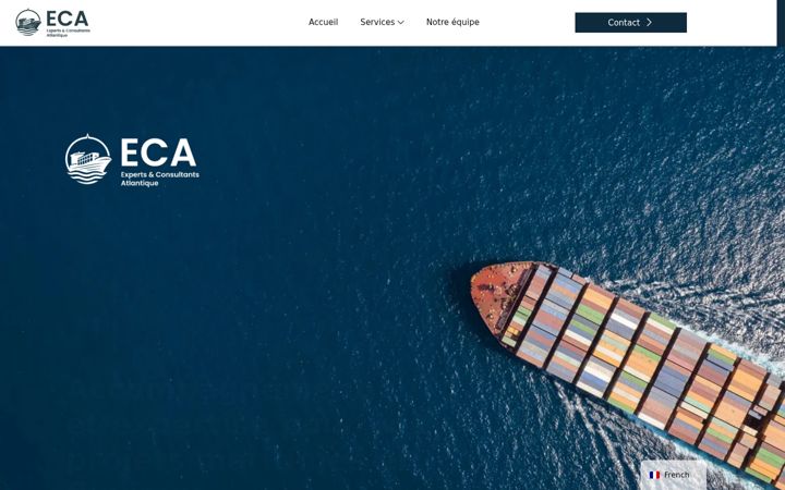 Screenshot of eca-marine.fr