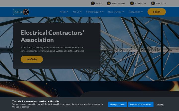 Screenshot of eca.co.uk