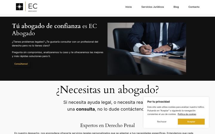 Skjermbilde av ecabogado.es