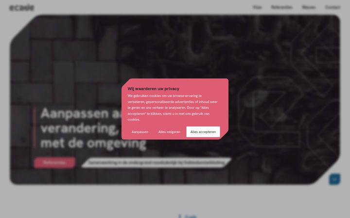Screenshot of ecade.nl