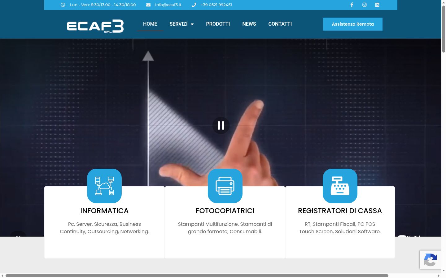 Captura de pantalla del banner de consentimiento mostrado antes de cualquier interacción