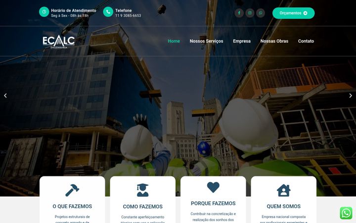Screenshot of ecalcengenharia.com.br