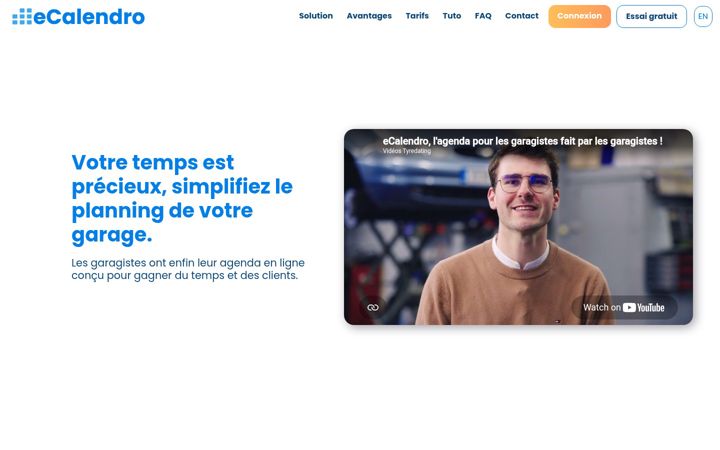 Screenshot of ecalendro.com