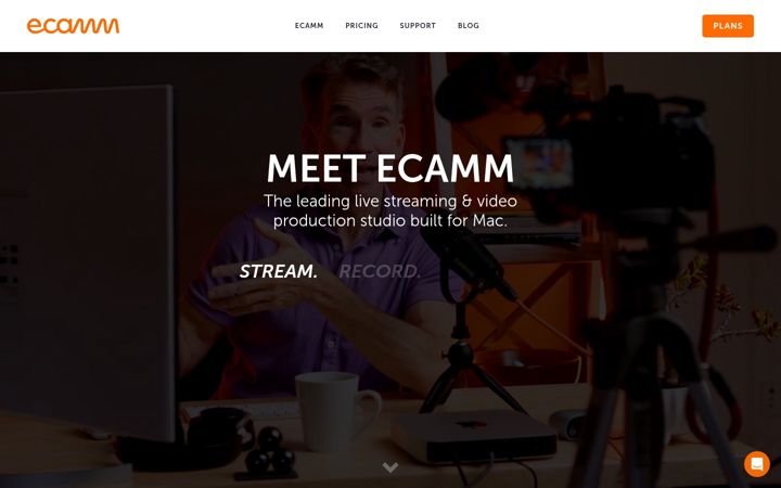 Screenshot of ecamm.com