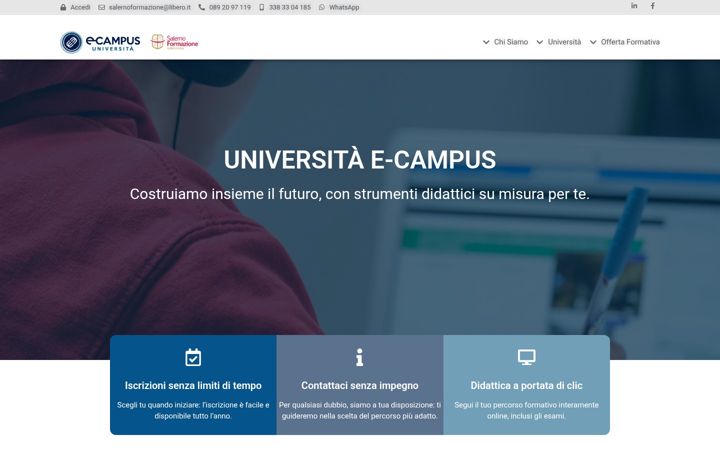 Screenshot of ecampussalerno.com
