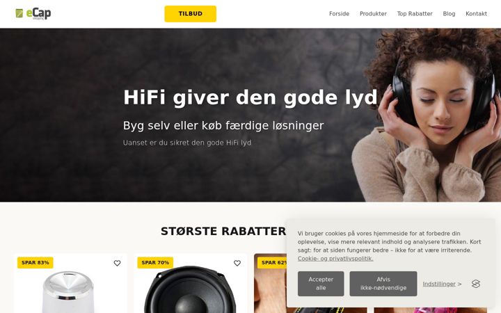Screenshot of ecap.dk