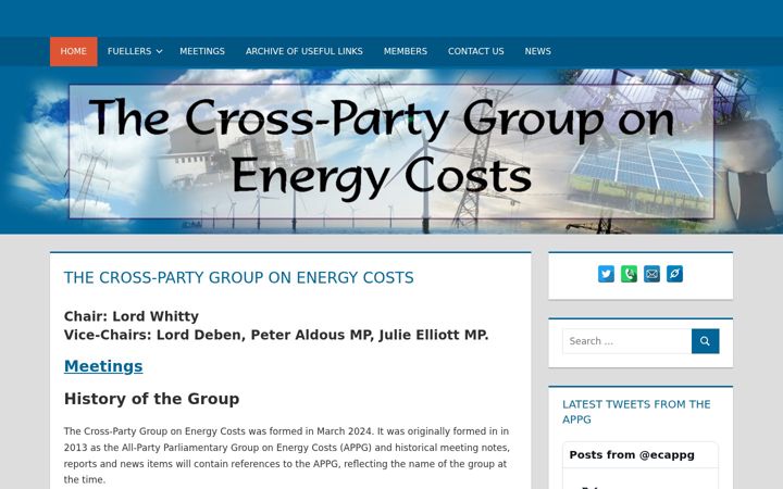Screenshot of ecappg.org.uk