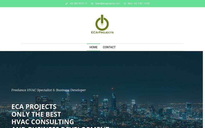 Screenshot of ecaprojects.com
