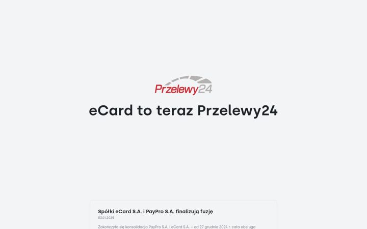 Screenshot of ecard.pl
