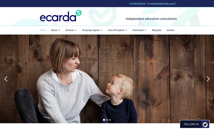 Screenshot of ecarda.co.uk