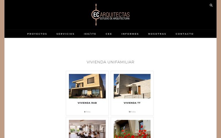 Screenshot of ecarquitectas.com