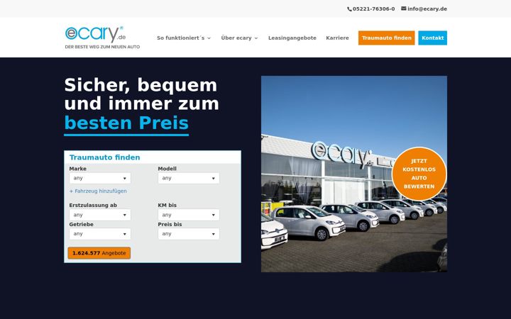 Screenshot of ecary.de