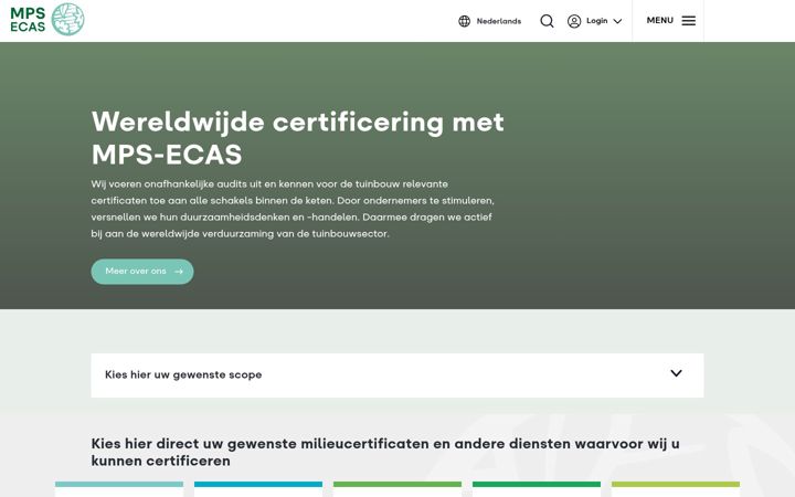 Screenshot of ecas.nl