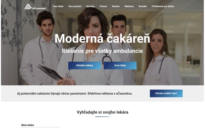 Screenshot of ecasenka.sk