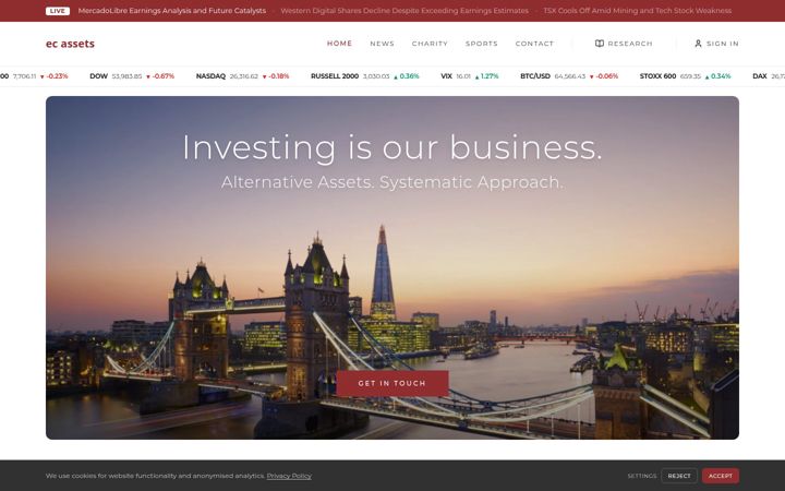 Screenshot of ecassets.com