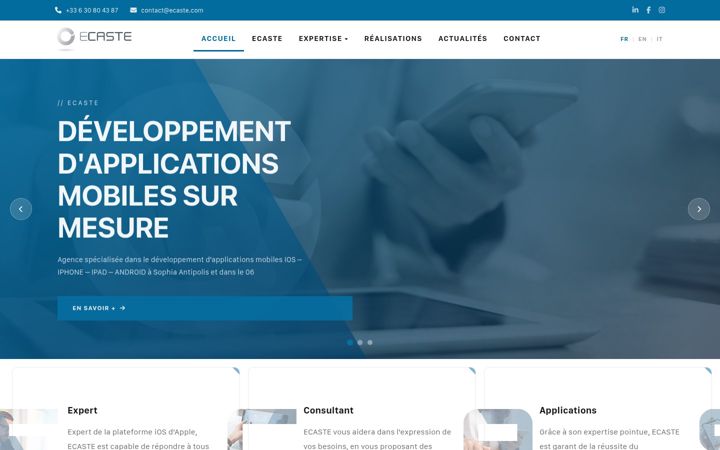 Screenshot of ecaste.com