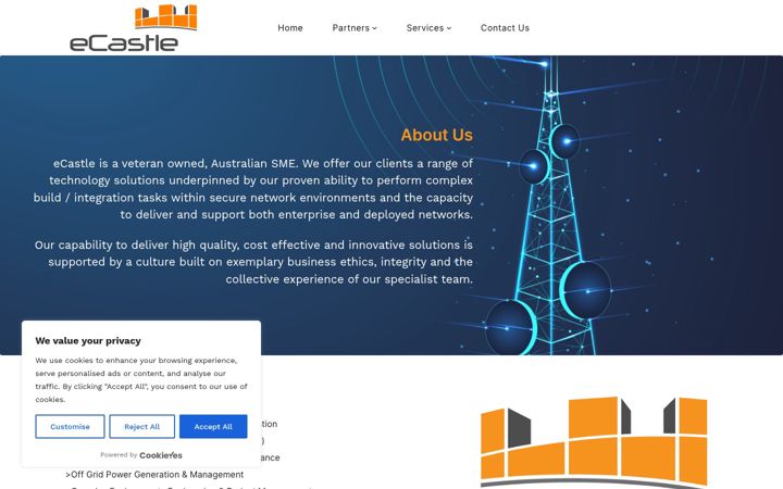 Screenshot van ecastle.com.au