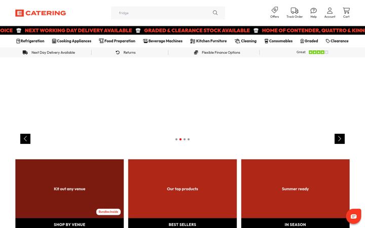 Screenshot di ecatering.co.uk