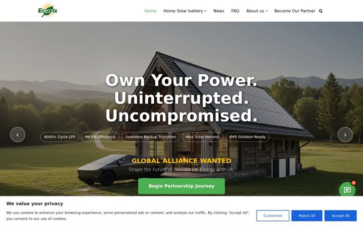 Screenshot of ecavix.com