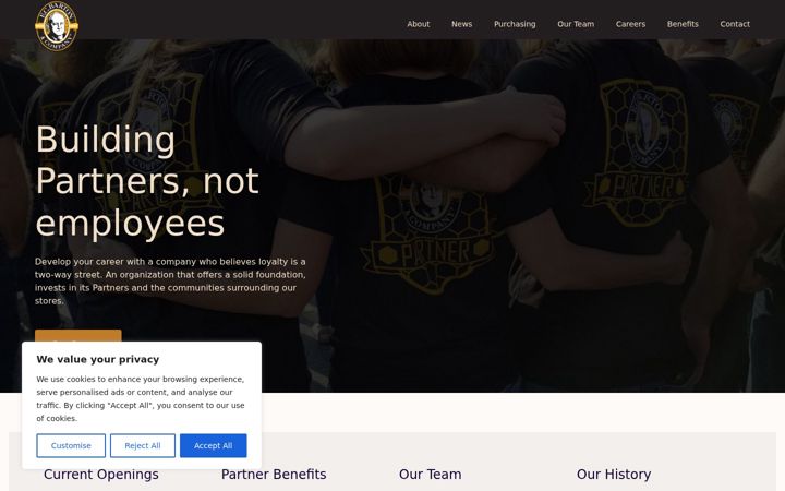 Screenshot of ecbarton.com
