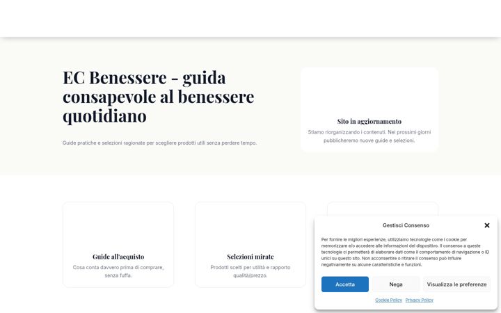 Captura de ecrã de ecbenessere.it