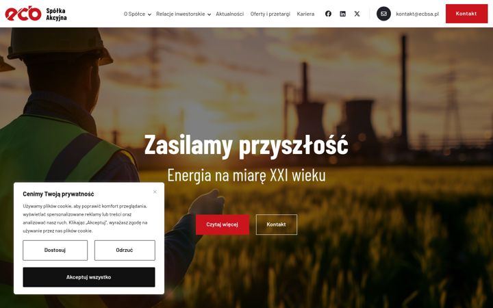 Screenshot of ecbsa.pl