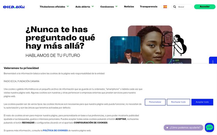 Skjermbilde av ecca.edu.es