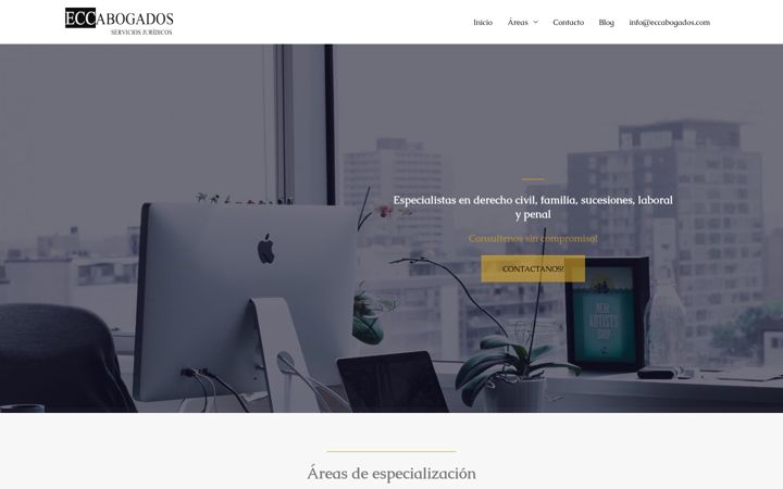 Screenshot of eccabogados.com